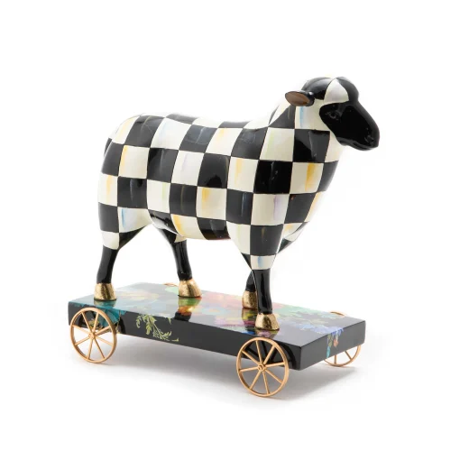 Courtly Check Sheep On Parade Decor