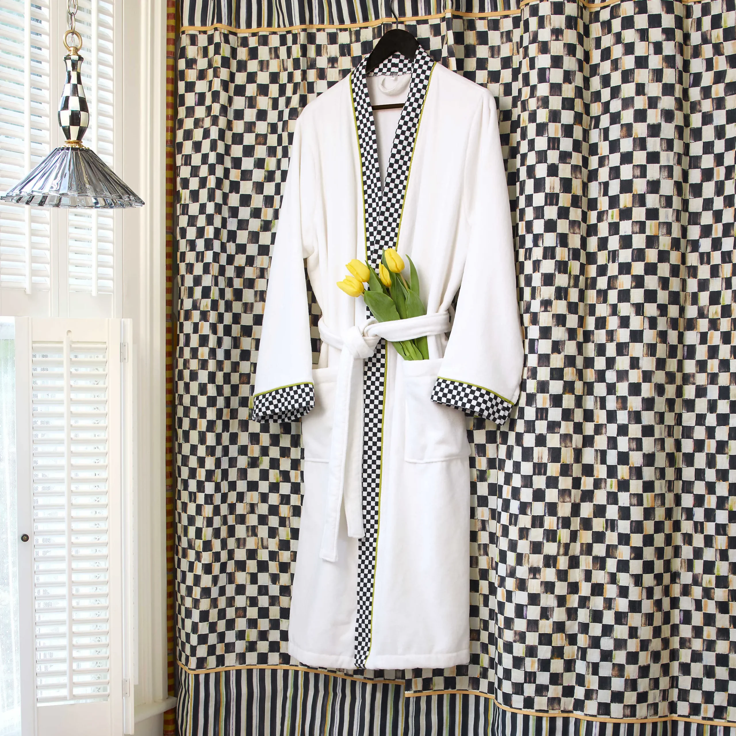 Courtly Check Shower Curtain