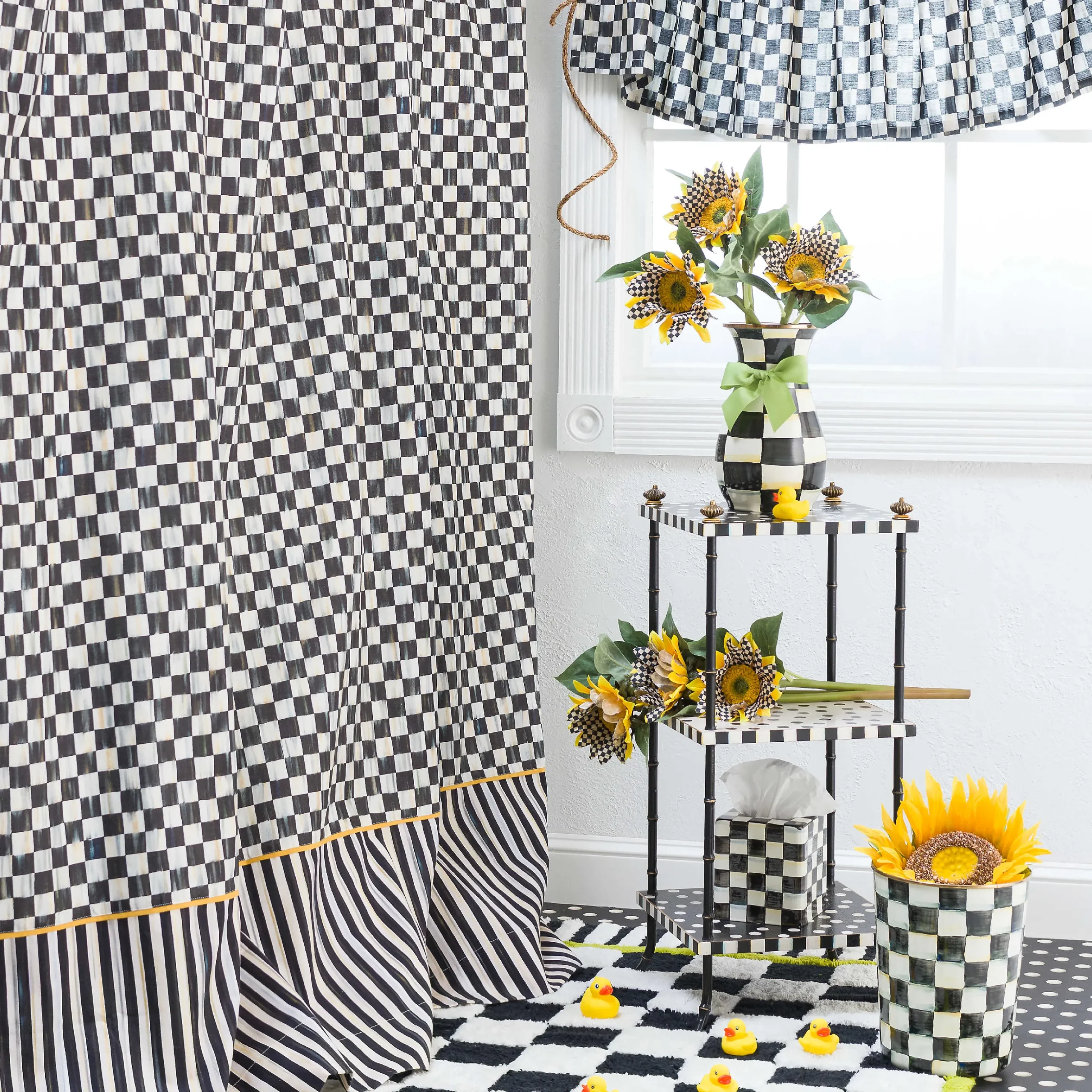 Courtly Check Shower Curtain