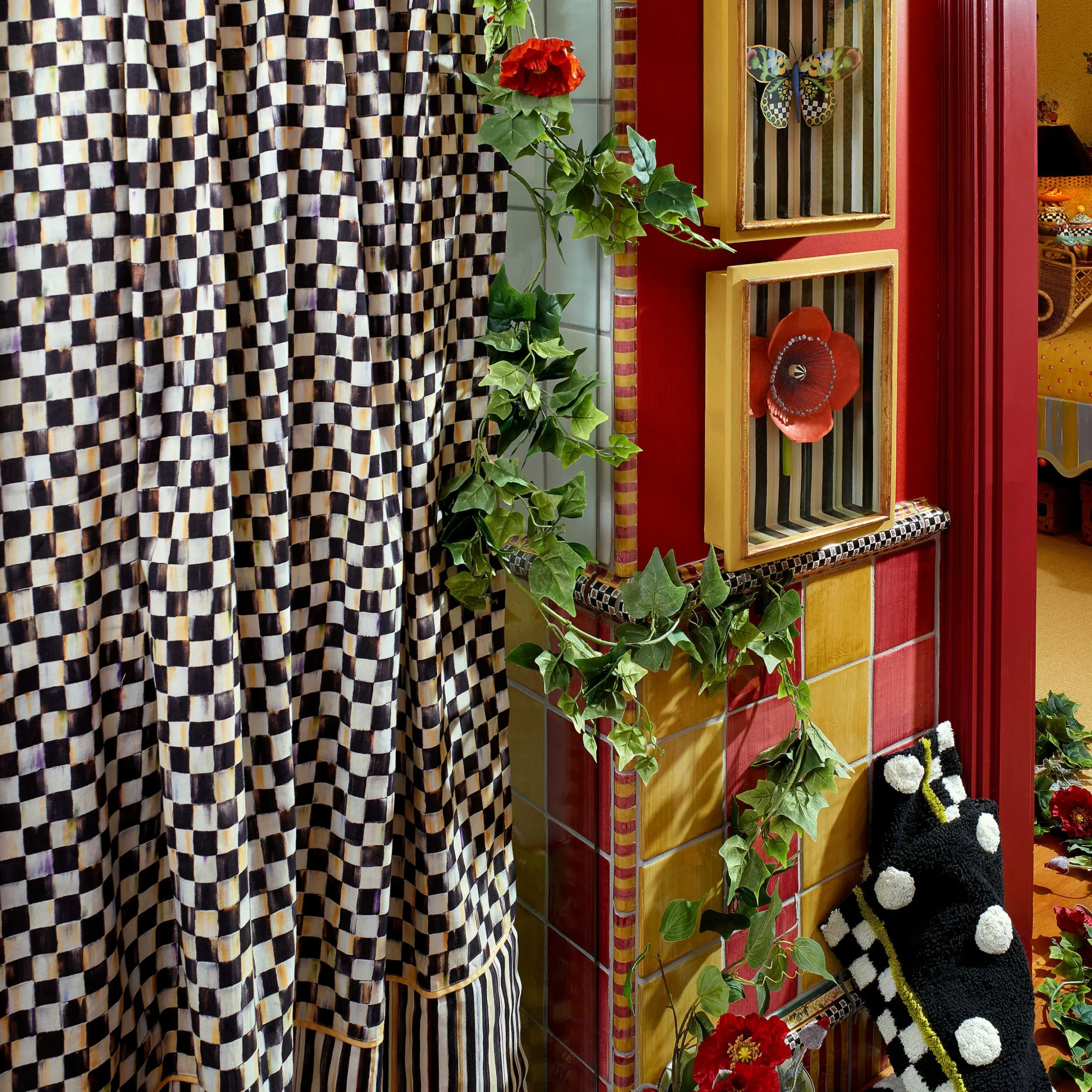 Courtly Check Shower Curtain