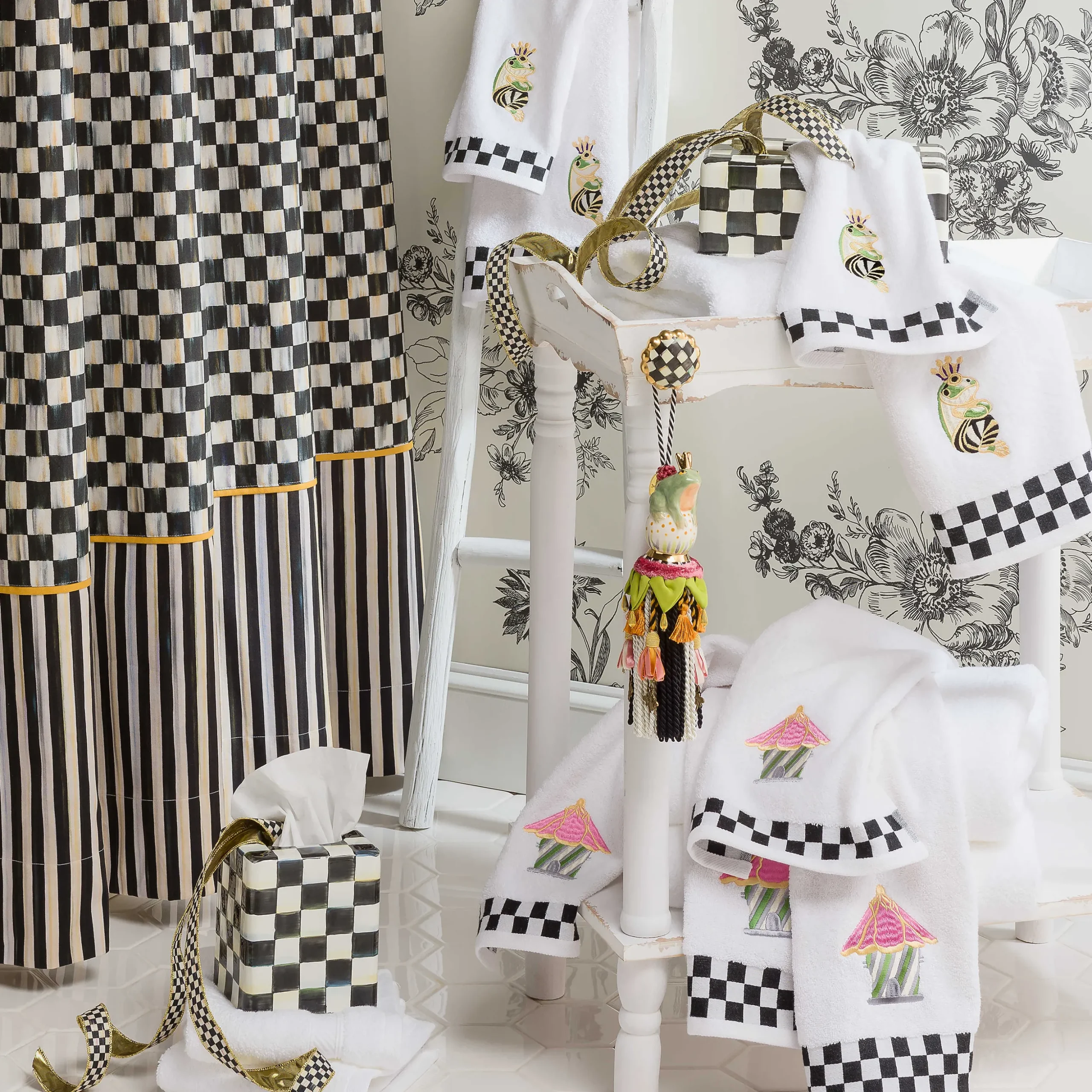 Courtly Check Shower Curtain