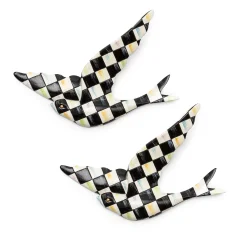 Courtly Check Swallowtail Duo Wall Decor