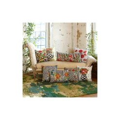 Courtly Flower Market Lumbar Pillow