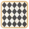 Courtly Harlequin Cork Back Coasters - Set Of 4