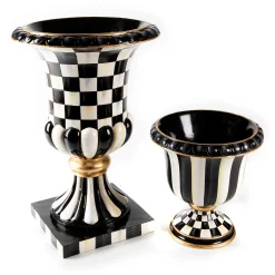Courtly Stripe Tabletop Urn