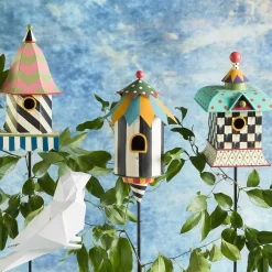 Courtly Swirl Birdhouse Stake