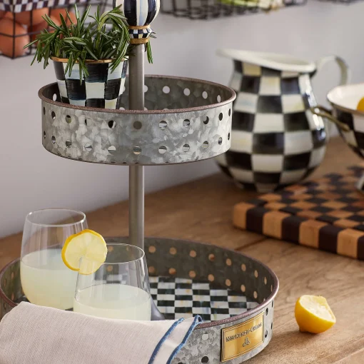 Courtly Tin Tiered Stand