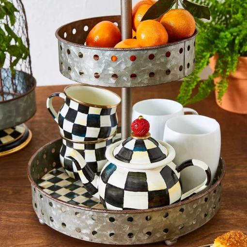Courtly Tin Tiered Stand