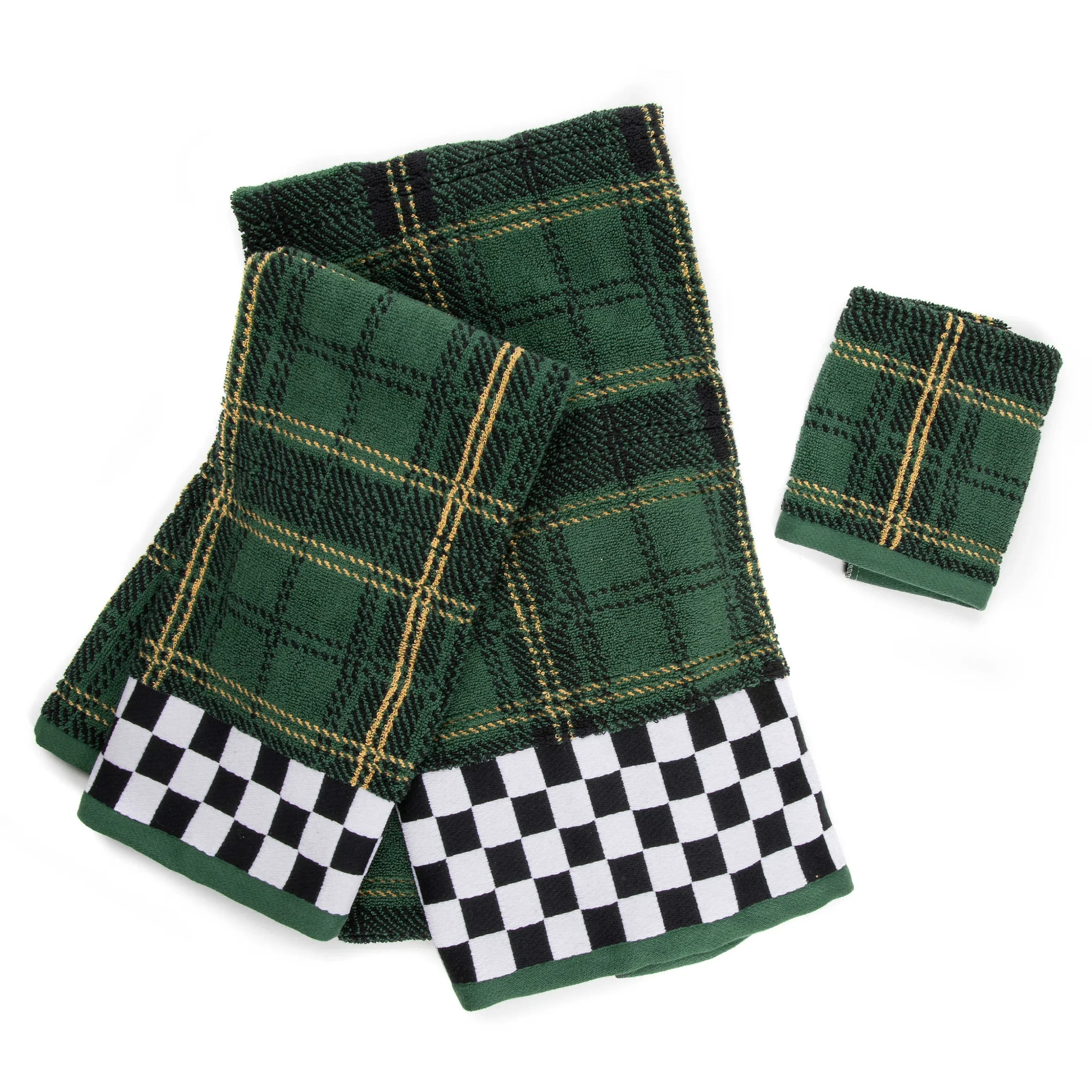 Evergreen Plaid Washcloth