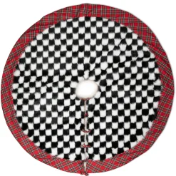 Fab Fur Check Tree Skirt