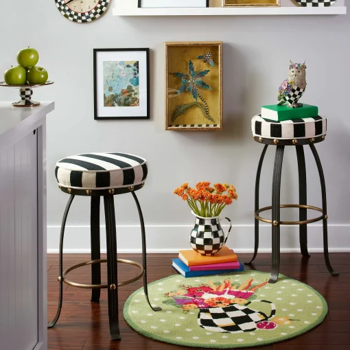 Flatiron Bar Stool - Black