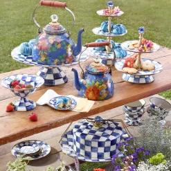 Flower Market 2 Quart Tea Kettle - Lapis