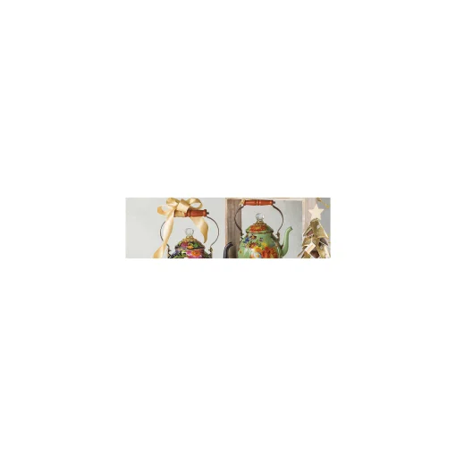 Flower Market 2 Quart Tea Kettle - Green