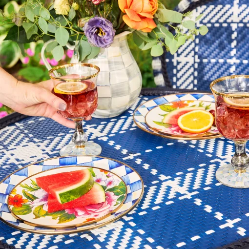 Flower Market Appetizer Plates - Set Of 4
