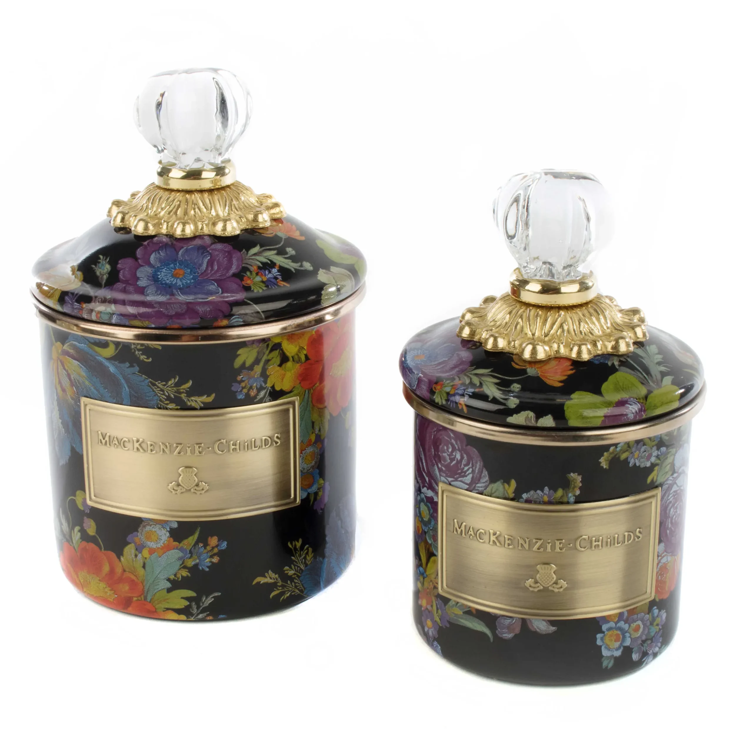 Flower Market Demi Canister - Black