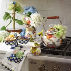 Flower Market Large Canister - White