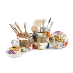 Flower Market Mini Canister - White