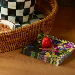 Flower Market Paper Napkins - Cocktail - Black