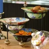 Flower Market Serving Bowl - Green