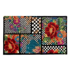 Flower Market Trellis Rug - Black - 3' X 5'