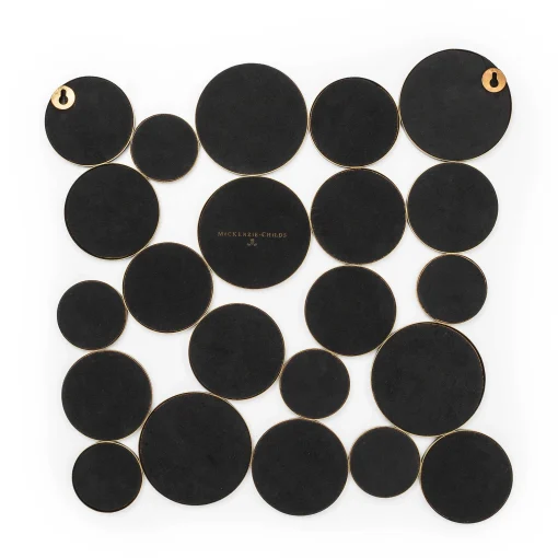 Golden Rings Wall Mirror
