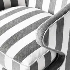 Marquee Accent Chair - Chenille Grey Stripe