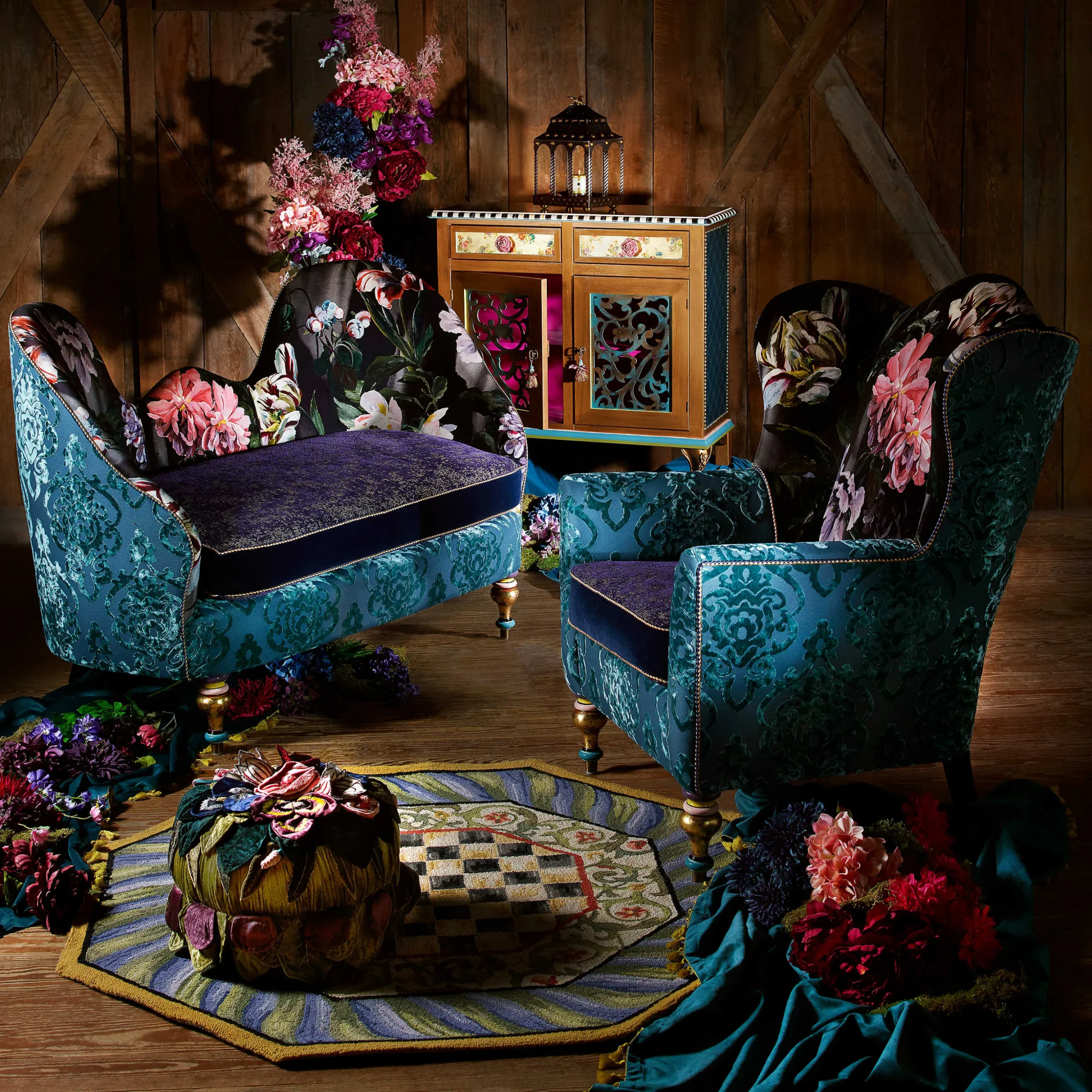 Moonlight Garden Off The Record Wing Chair