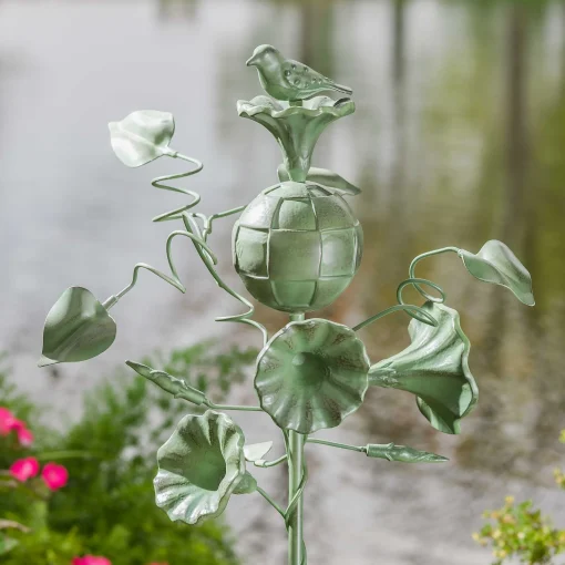 Morning Glory Garden Stake