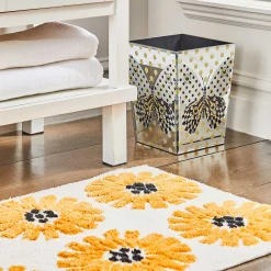 Painted Daisy Bath Rug