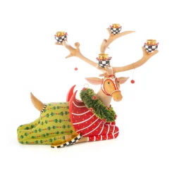 Patience Brewster Dash Away Sitting Prancer Reindeer Candelabra