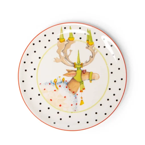 Patience Brewster Dash Away Dessert Plates - Set Of 4