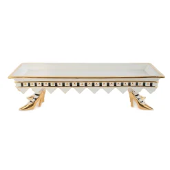 Patience Brewster High Heel Shoe Serving Tray - Ivory & Gold