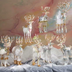 Patience Brewster Moonbeam Cupid Reindeer Figure