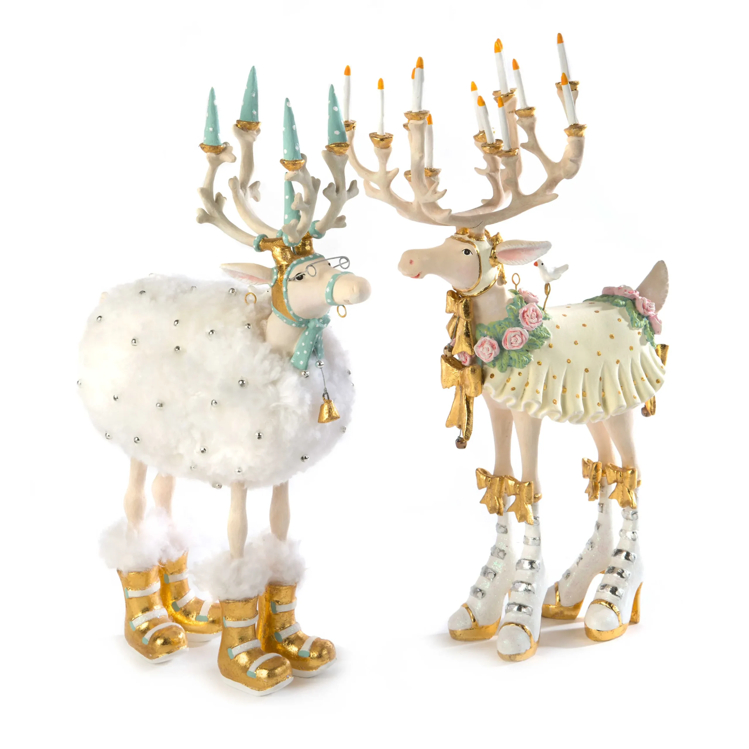 Patience Brewster Moonbeam Blitzen Reindeer Figure