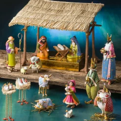 Patience Brewster Nativity Girl With Duck Figures