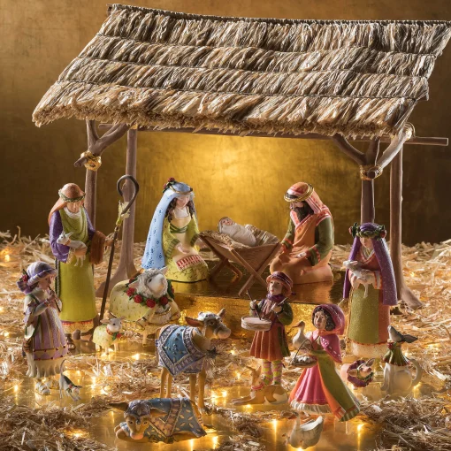 Patience Brewster Nativity Shepherdess With Dog Figures