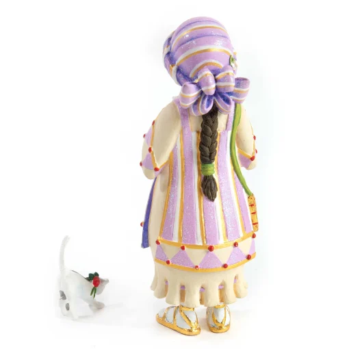 Patience Brewster Nativity Piping Girl With Kitten Figures