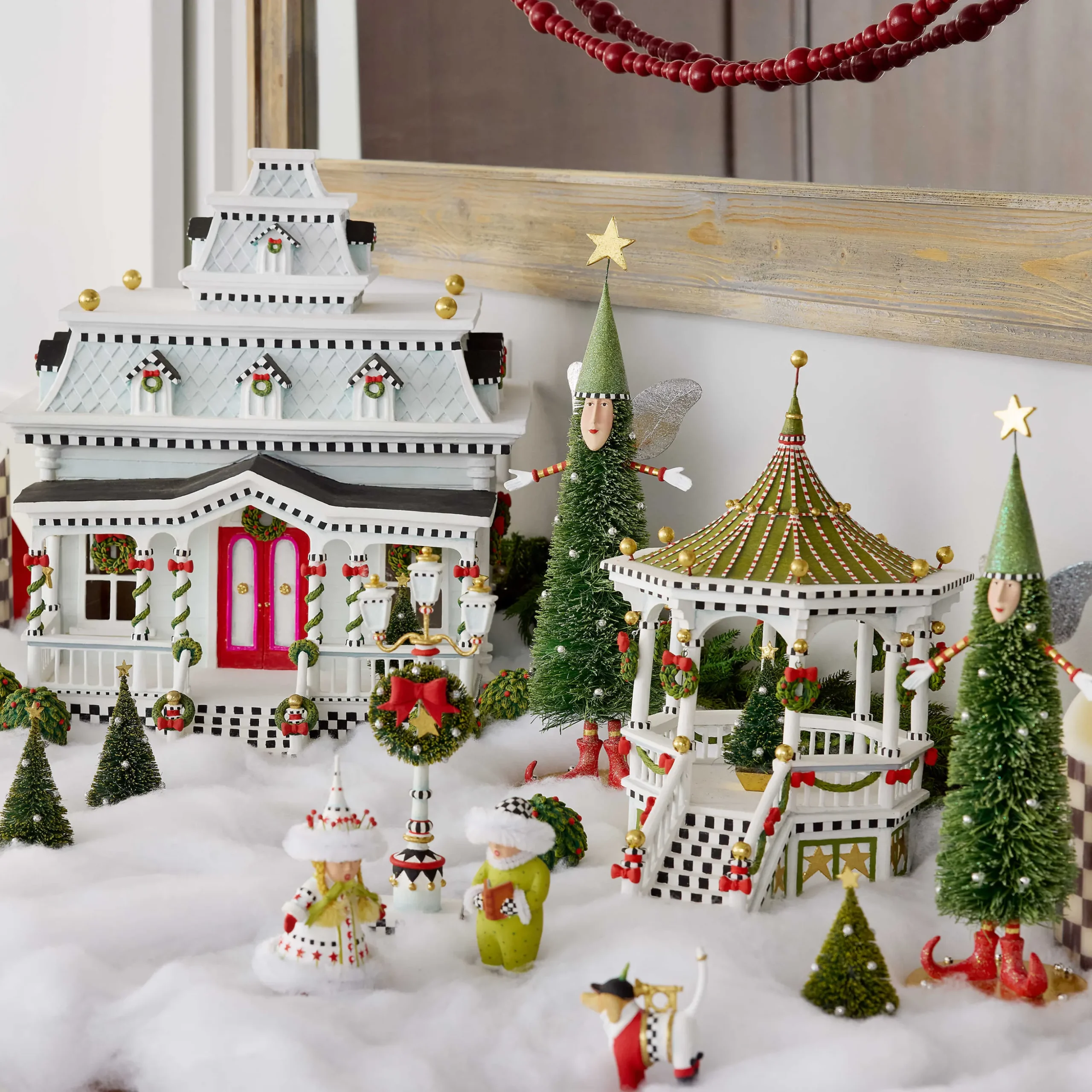 Patience Brewster Sisal Angel Tree Figures - Set Of 2