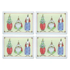 Patience Brewster Three Kings Cork Back Placemats - Set Of 4