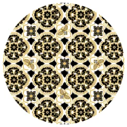 Queen Bee Indoor/ Outdoor Rug - 6' Round