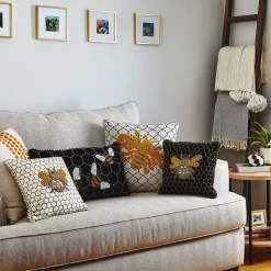 Queen Bee Pillow - Ivory