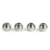 Ribbed Sphere Candle Holders - Silver - Set Of 4