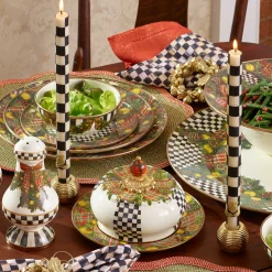 Ribbed Sphere Candle Holders - Gold - Set Of 4