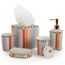 Ribbon & Dot Boutique Tissue Box Holder