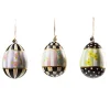 Rose Garden Egg Ornaments - Set Of 3