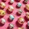 Rose Garden Stripe Eggs - Set Of 3
