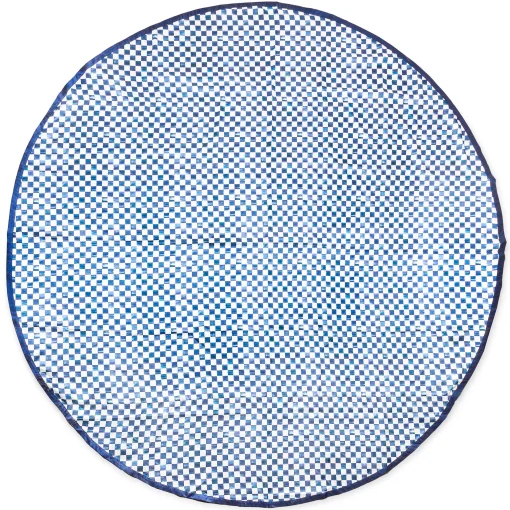90" Round Royal Check Tablecloth