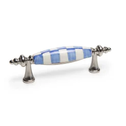 Royal Check Drawer Pull - Nickel