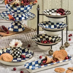Royal Check Enamel Baguette Dish