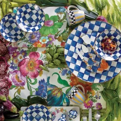 Royal Check Enamel Breakfast Bowl